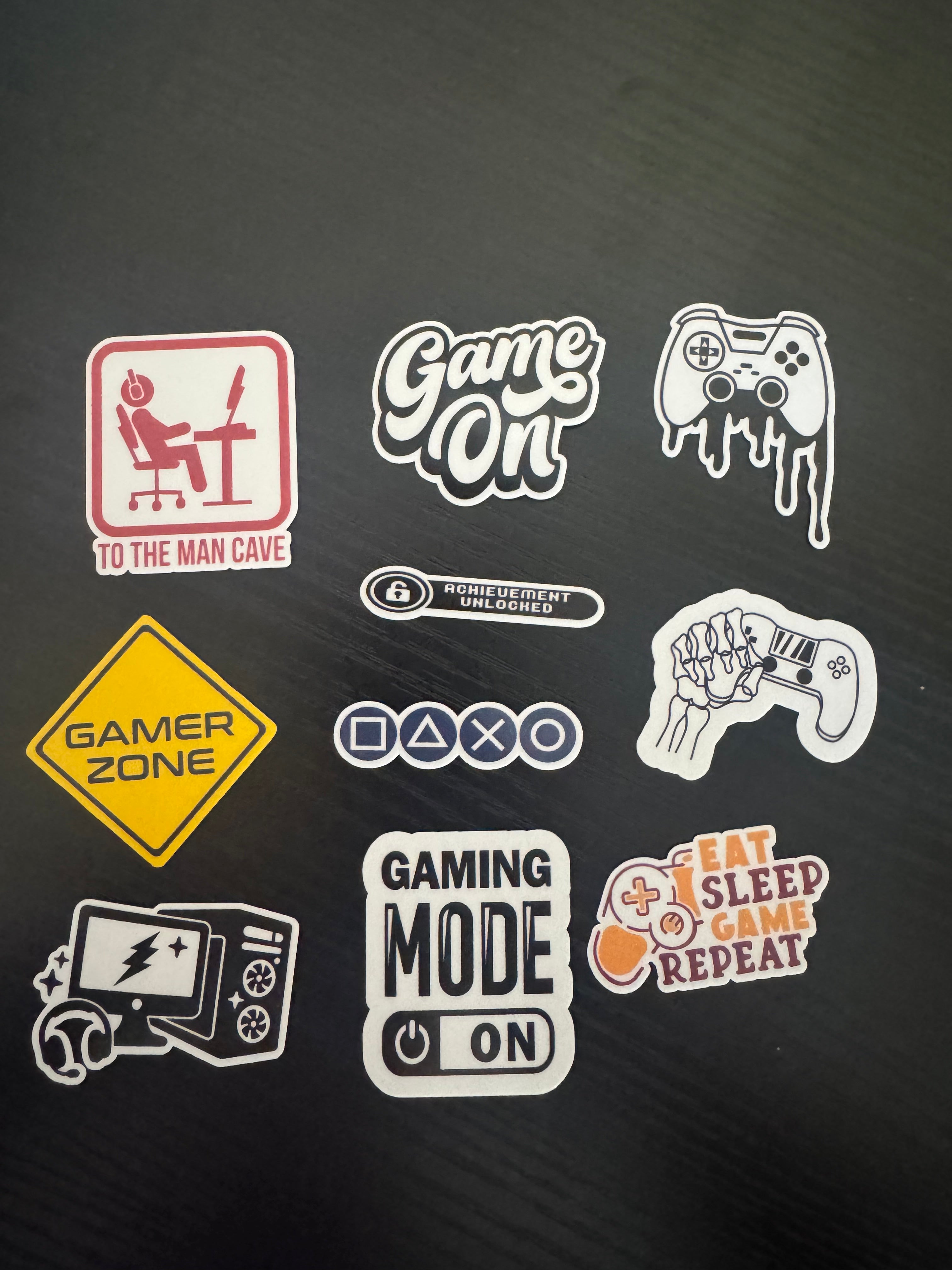 2" Gaming Sticker Pack