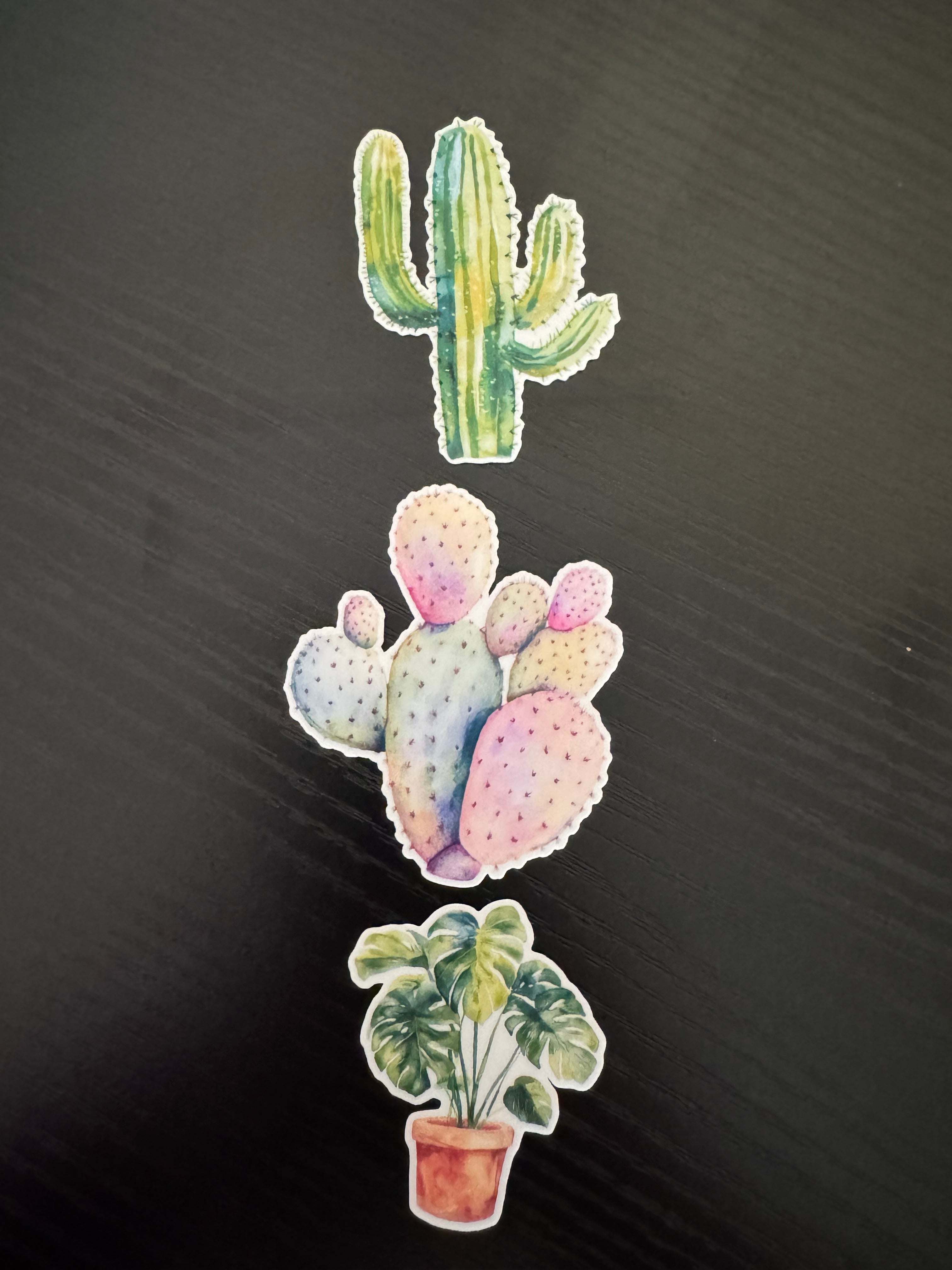 2" Watercolor Plant Sticker Pack